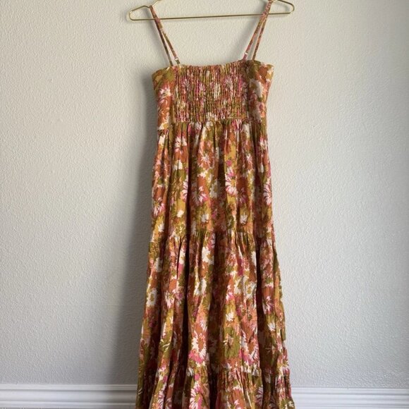 House of Harlow Tiered Maxi Dress Backless Ribbon Ruffle Bohemian - Picture 5 of 13